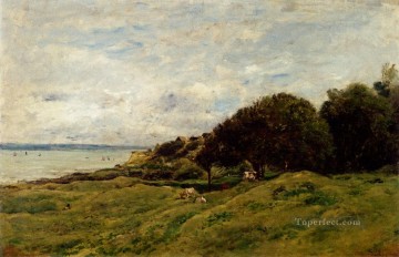 Les Graves Pres De Villerville Barbizon Impresionismo paisaje Charles Francois Daubigny paisaje Pinturas al óleo